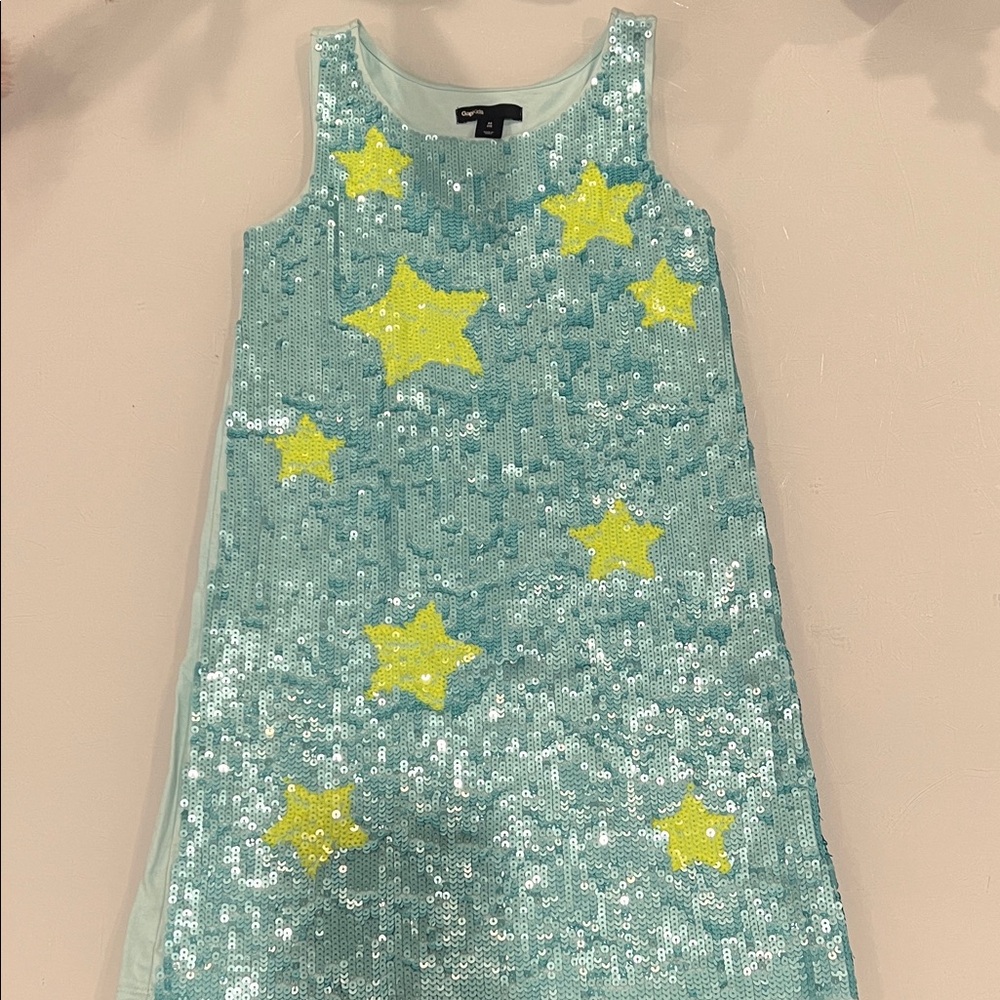 GAP Kids Dress in Blue with Yellow Stars